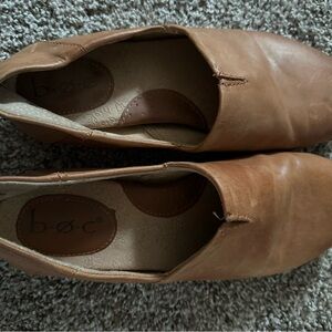 b.o.c. Brown Leather Slip-On Shoes